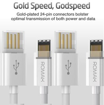 Cable Romax V8 Usb 1,20cm Usb 3.1a Carga Rápida.