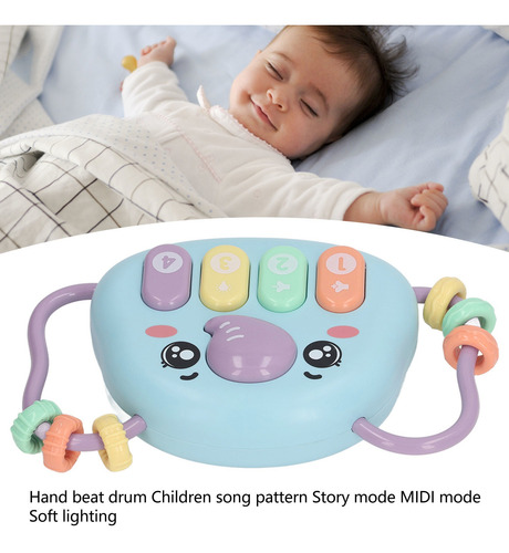 Teclado Musical Para Bebés 3 En 1 De Juguete Con Forma De El