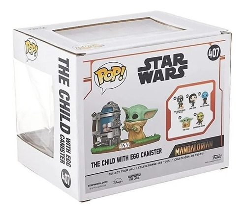 Imagem 4 de 7 de Funko Pop Star Wars Child Canister 407 Baby Yoda Mandalorian