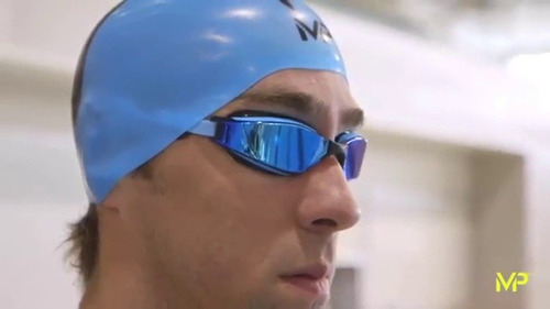 Michael Phelps Xceed lente Natacion Color Azul Negro