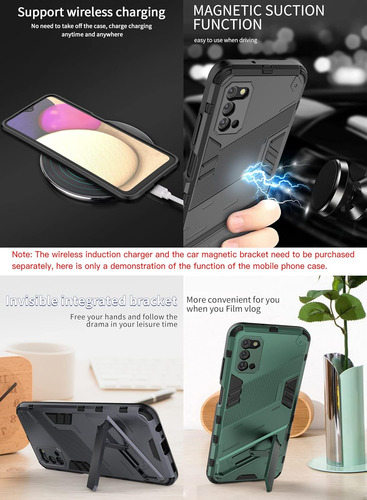 Funda Punk Uso Rudo Carcasa Para Poco F4 Gt 5g+mica Azul Xiaomi Poco F4 Gt 5g/redmi K50 Gaming