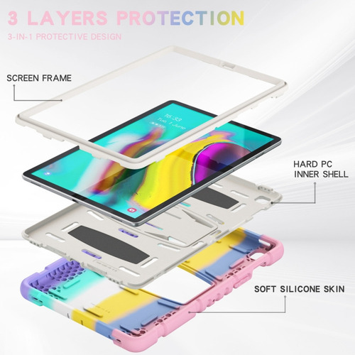 Funda De Tableta Rosa Colorida For Samsung Galaxy Tab S5e T