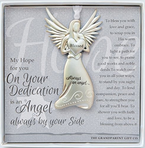 Regalo De Dedicacion Angel Guardian Medallon Ornamento