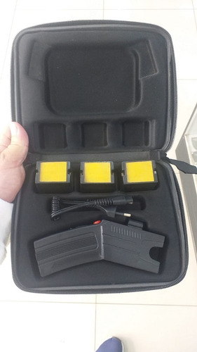 Imagen 5 de 6 de Linterna Luz Blanca Bocina Táctica Eléctrica Tr Shock