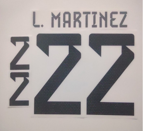 Estampado 22 L.martinez Argentina Qatar 2022 Titu-utilería  