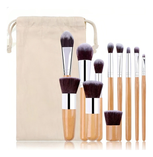 Wa Brochas Maquillaje Set 11 Piezas BambĂș