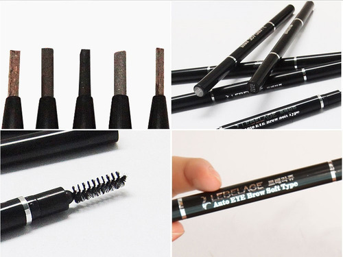 Eyebrow Negro / Lapiz Con Cepillo Coreano Para Cejas (1pz)