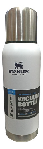 Termo De Acero Inoxidable 1 L Blanco Marca Stanley