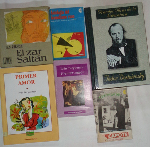 Lote Libros Literatura Rusa X 8 V/ Autores Longchamps Z/ Sur