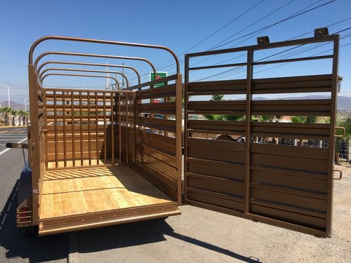 Remolque Jaula Ganadera Para Caballos, Becerros, Borregos