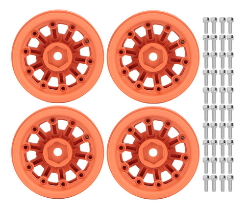 Llanta Beadlock Naranja, Llantas De 1.9 Pulgadas, Llantas Rc