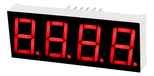 2 Piezas De Display 7 Segmentos 4 Dígitos Rojo Catodo Comun