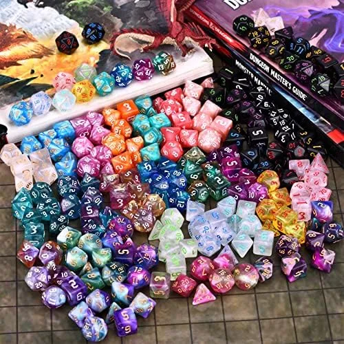 Amiven Rpg Dice Sets 30 X 7 Dados Poliédricos Dnd (210 Con Y