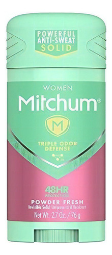 Mitchum Mujeres Barra Sólida Antitranspirante Desodorante, P