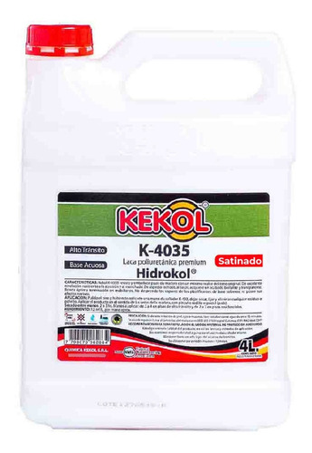 Hidrolaca Madera Plastificante Piso Melacril Kekol K4035m 4l