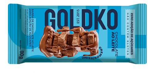 Chocolate Ao Leite Goldko Pacote 80g