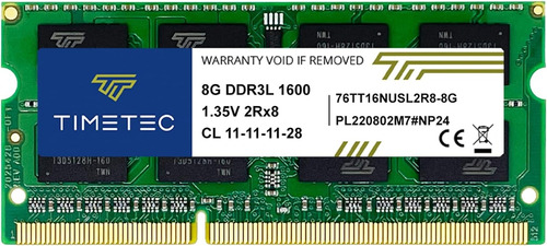 Memoria Ram Sodimm 8gb Timetec Chip Hynix Ddr3 1600mhz Oem