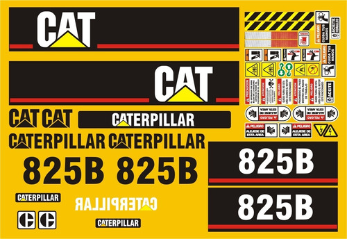 Calcomanías Para Caterpillar 825b