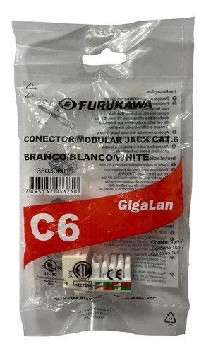 Keystone Furukawa Cat6 Gigalan Branco 35030601