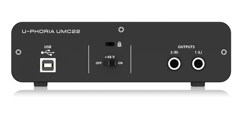 Interface Behringer Umc22 De Audio Usb 2 Canales Interfaz
