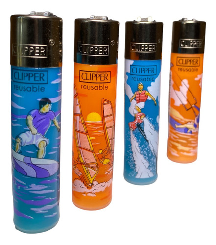 Encendedor Clipper Classic Recargable Colección Water Sports