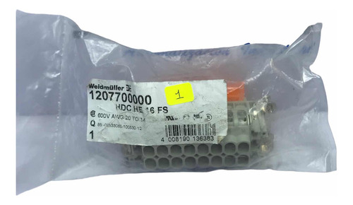 Weidmuller 1207700000 Conector Hdc He 16 Fs 1