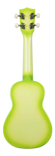 Ukelele Soprano Kala Dolphin Bridge Color Verde Degradado