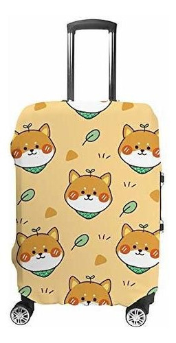 Maleta - Luggage Cover Suitcase Cover Shiba Inu Dog Head Yel