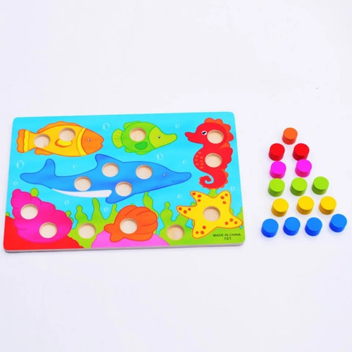 Imagen 6 de 6 de 3 Tableros Didácticos Identificación Colores Montessori