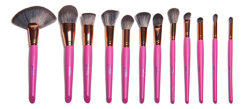 Set De 24 Brochas Profesionales Brinzed Pink Arantza Color Rosa