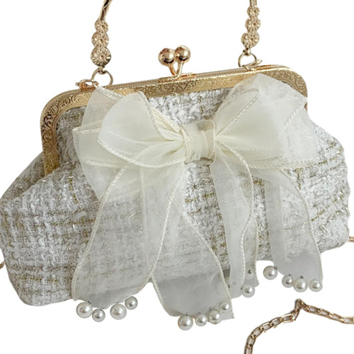 / Bolsos De Mano Tipo Cartera Con Lazo De Satén For Fiestas