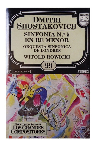 Cassette Shostakovih Colección Los Grandes Compositores (99)