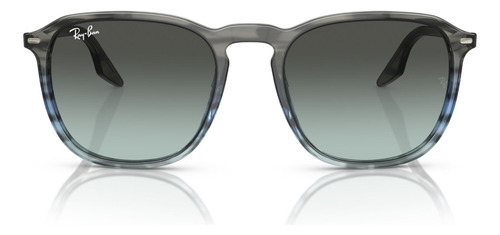 Lentes De Sol Azul Rayado Degradado Ray-ban Rb22031391gk