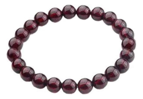 Dhyanarsh Cuentas De Cristal Granate - Pulsera - Hecho A Man