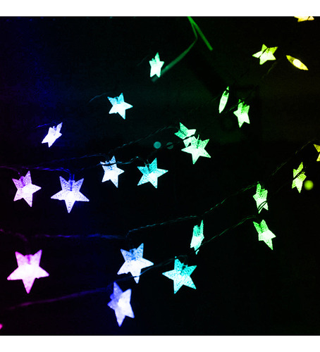 Nuevo Luces Solares De Cadena De Estrellas Parpadeantes For
