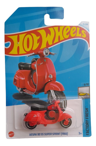 Hot Wheels Vespa 90 Ss Super Sprint 1966 #71 Vieja Escuela!