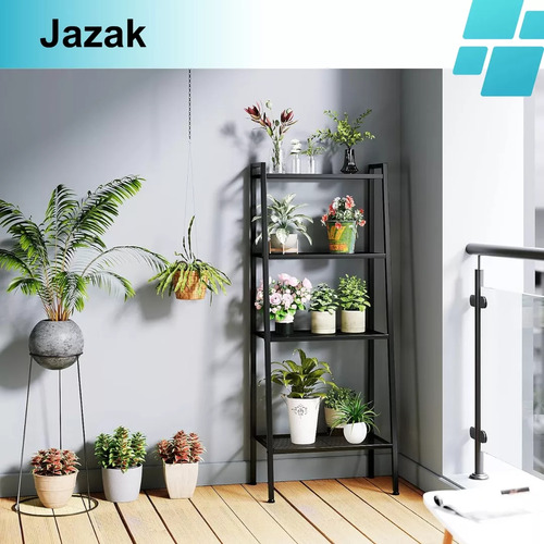 Estanteria Metalica Jazak / 4 Niveles / Cocina / Baño / Living / Repisa / Reforzada / Moderna / Organizador Multiuso / Mide 1.5m