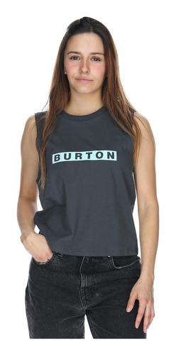 Polera S/m Mujer Vadell Negro Burton