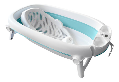 Bañera Para Bebe Carestino Hawaii Aguamarina Con Soporte