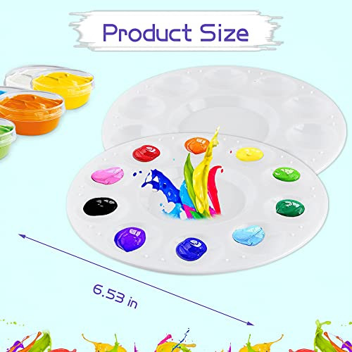 Juego De Bandejas De Pintura Y Pinceles, Kit De Paleta De Pi