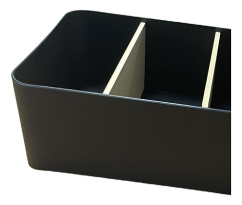 Lápiz Tarjetero Caja Contenedor Portátil Rectángulo Negro