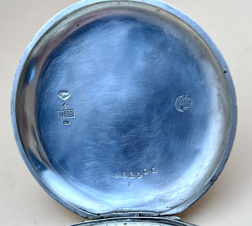 Antiguo Reloj De Bolsillo Titan 3 Tapas Plata Sellada #0155 (Usado)