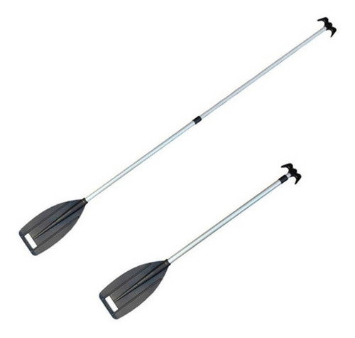 Imagen 1 de 9 de Pala Bichero Telescópica De Aluminio 1,20 - 1,80 Mts Lancha