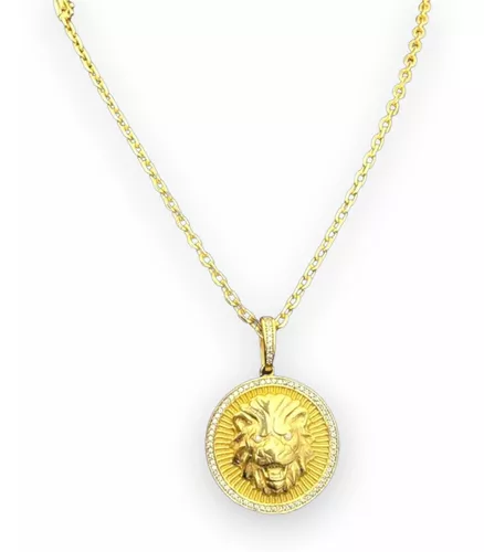 Pingente Lançamento Versace Medusa Banhado De Ouro 18k