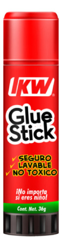 Pegamento en barra IKW GLUE STICK color transparente no tóxico - 12 packs de 12 unidades