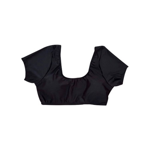 Top Bikini Blusita Crop Top Color Negro