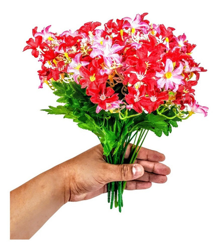 Imagem 2 de 3 de 6 Maços Flor Do Campo Flores Artificiais Artificial Arranjos