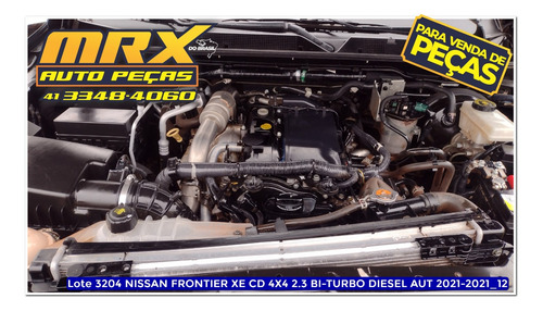Sucata Nissan Frontier Xe Cd 4x4 2.3 Bi-turbo Aut 2021 Pecas