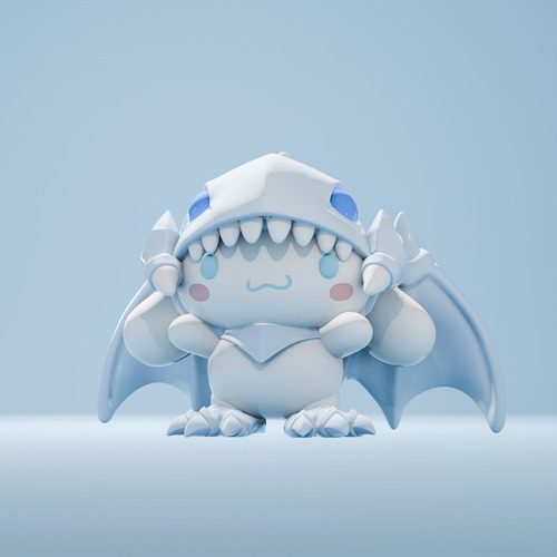 Figura De Cinnamoroll Impreso En 3d, Colaboracion Con Yugioh