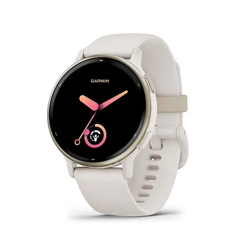 Smartwatch Garmin Vívoactive Vivoactive 5 display de 1.2" con correa de silicona color Blanco y caja color marfil